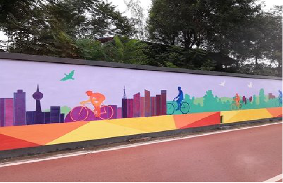 建水墙体彩绘-围墙