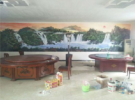 建水墙绘-写实风景