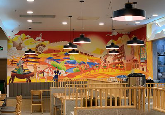 建水商业空间彩绘介绍。