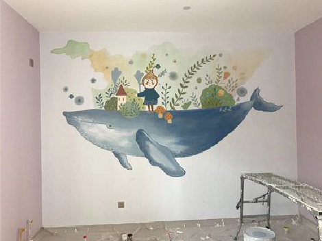 建水手绘墙的特点及优势。